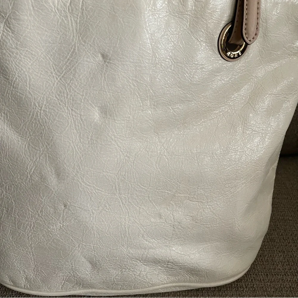 Michael Kors white leather tote bag - Picture 5 of 7